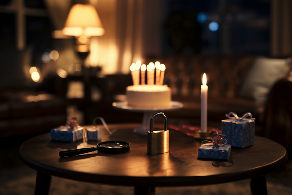 escape room birthday party at home — Nutty Orange mystery game