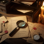 solve a mystery at home - Nutty Orange mystery game