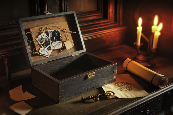 escape room game box — Nutty Orange mystery game