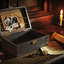 escape room game box — Nutty Orange mystery game