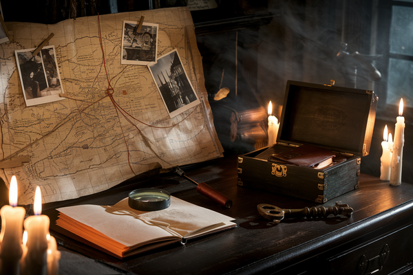 At home escape room for adults — Nutty Orange mystery game