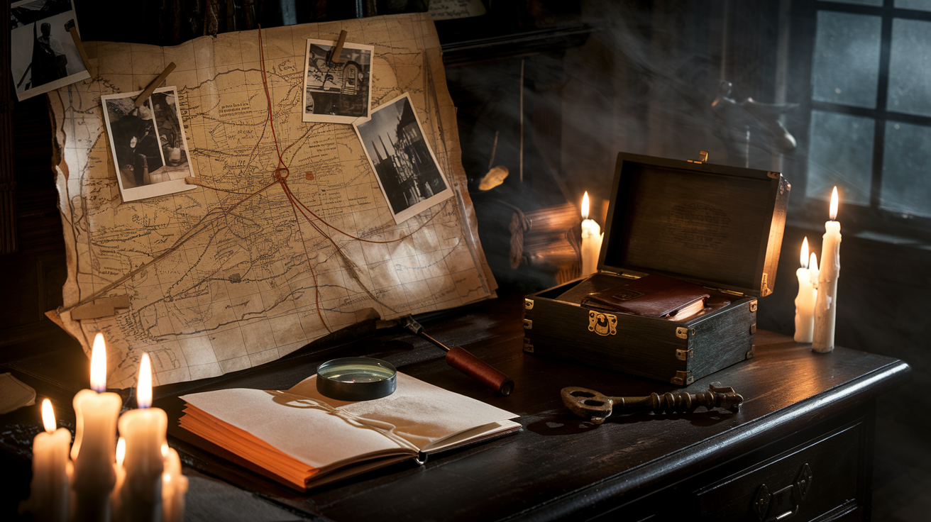At home escape room for adults — Nutty Orange mystery game