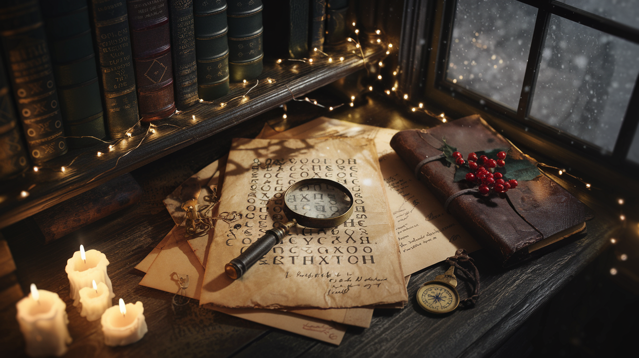 christmas escape room game — Nutty Orange mystery game