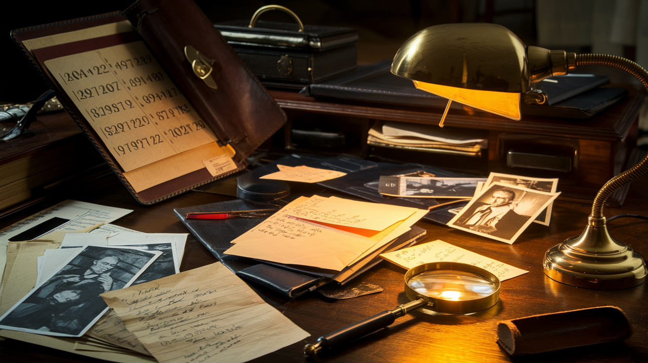 solve a crime subscription box — Nutty Orange mystery game
