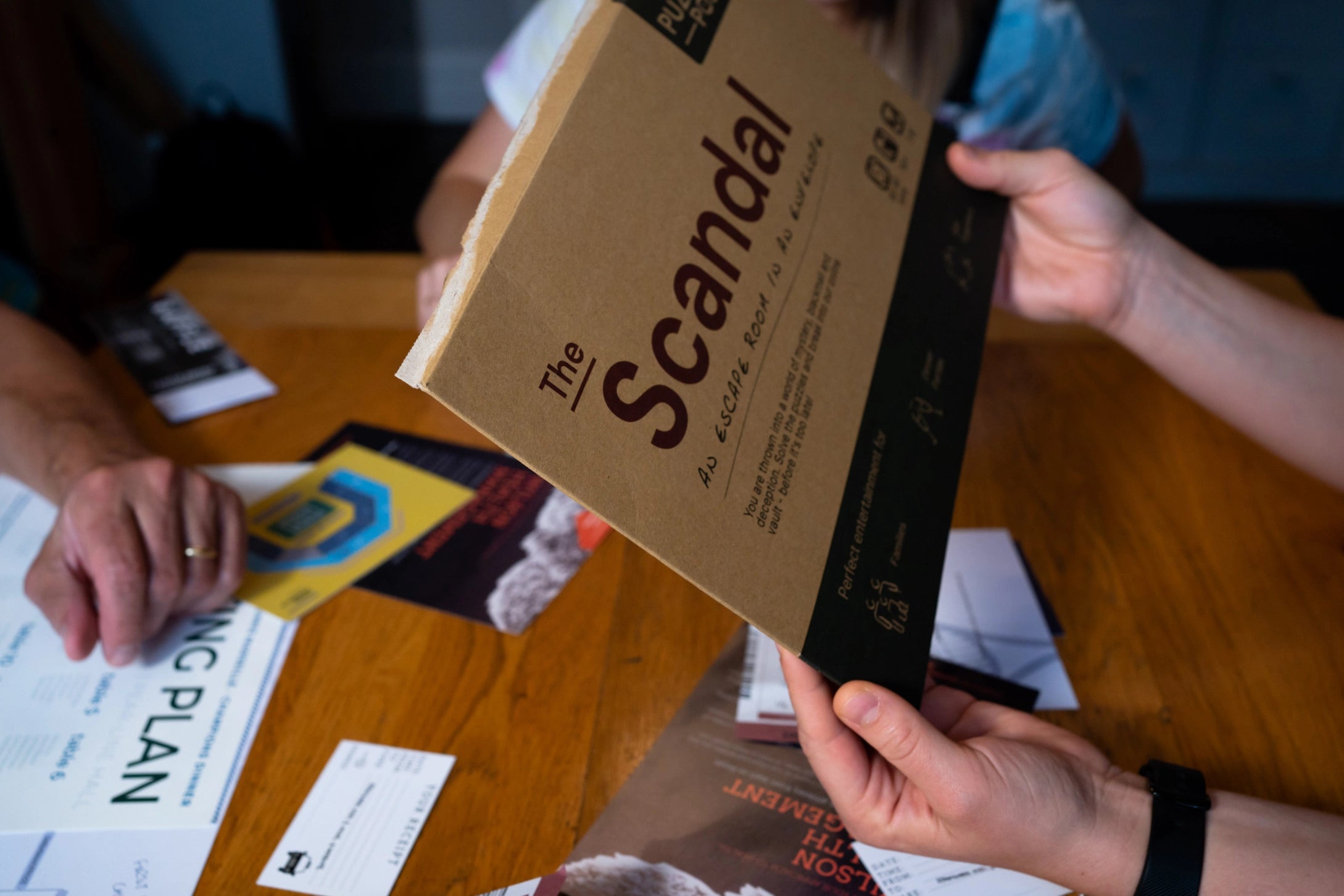An Escape Room in an Envelope: The Scandal