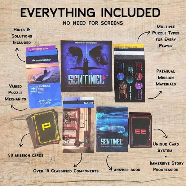 SENTINEL - Unique Escape Room Puzzle Board Game