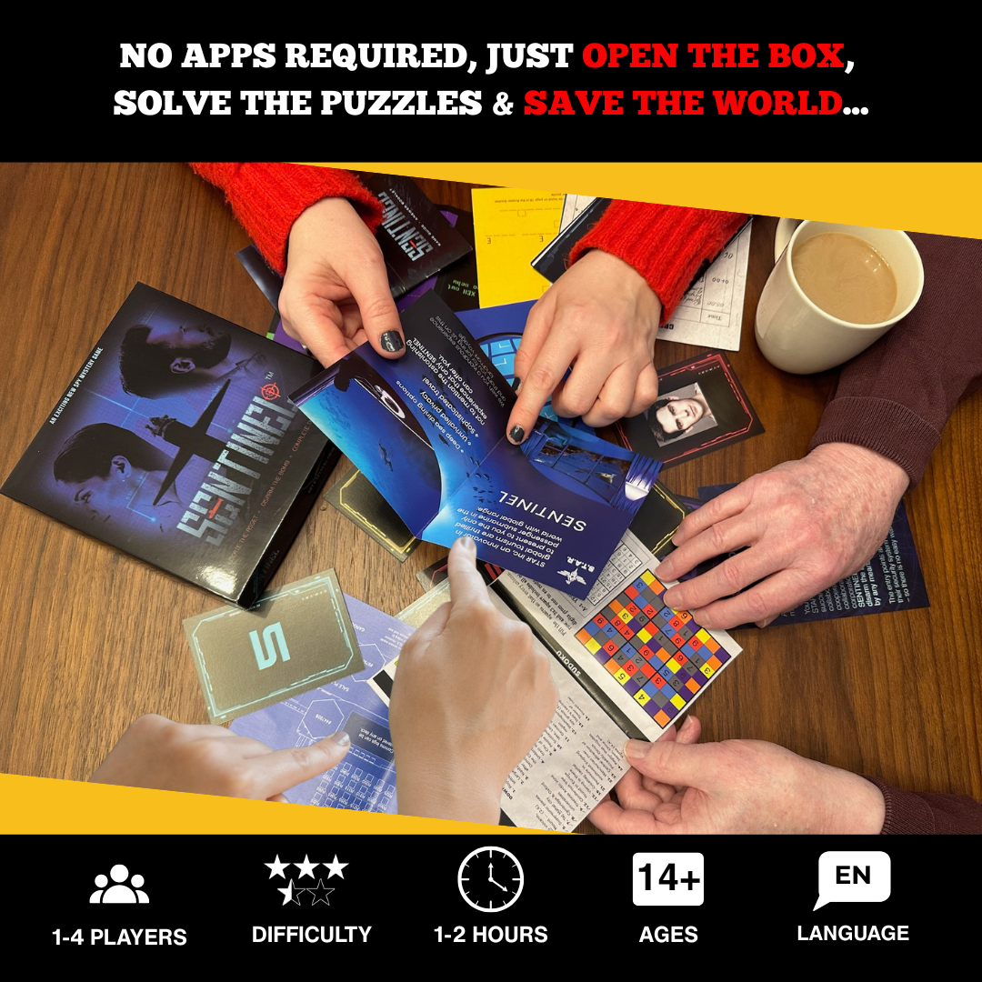 SENTINEL - Unique Escape Room Puzzle Board Game