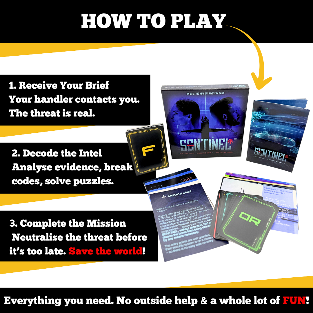 SENTINEL - Unique Escape Room Puzzle Board Game