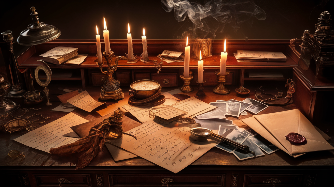 Blog hero banner - detective clues on desk