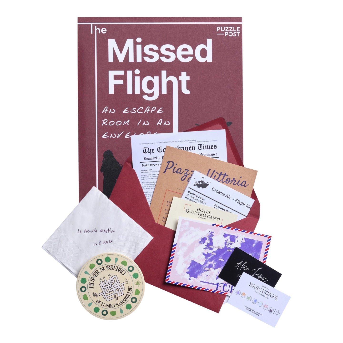 An Escape Room in an Envelope: The Missed Flight